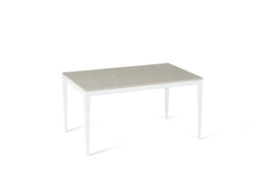 London Grey Standard Dining Table Pearl White