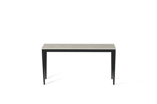 London Grey Slim Console Table Matte Black