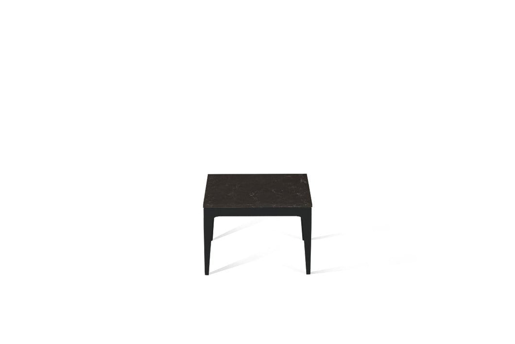 Piatra Grey Cube Side Table Matte Black