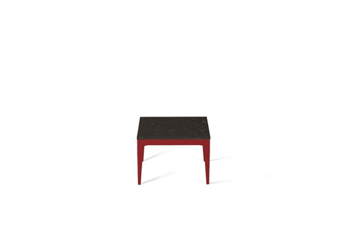 Piatra Grey Cube Side Table Flame Red