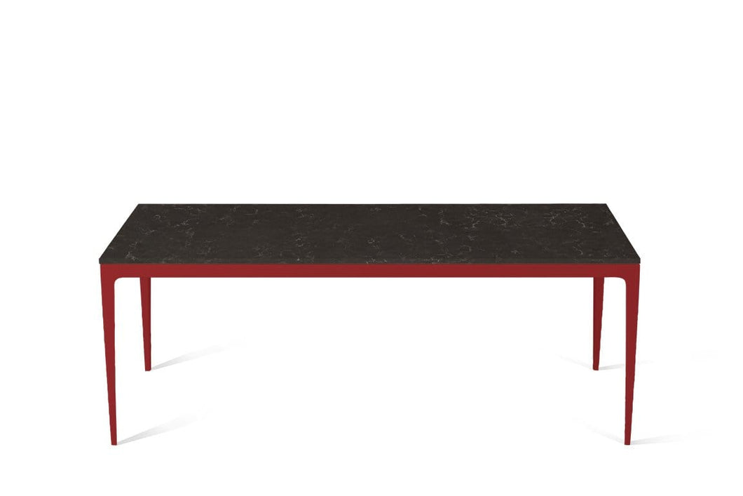 Piatra Grey Long Dining Table Flame Red