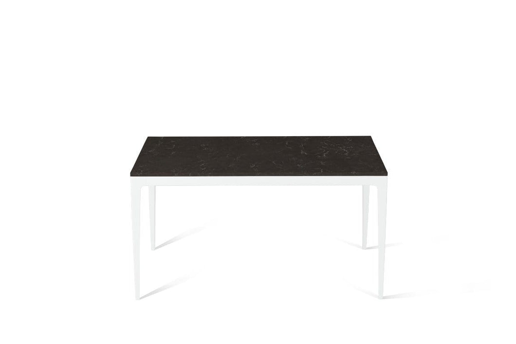 Piatra Grey Standard Dining Table Pearl White