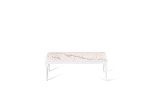 Statuario Maximus Coffee Table Pearl White