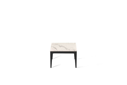 Statuario Maximus Cube Side Table Matte Black