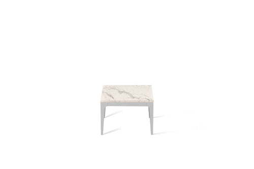Statuario Maximus Cube Side Table Oyster