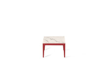 Load image into Gallery viewer, Statuario Maximus Cube Side Table Flame Red