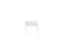 Load image into Gallery viewer, Statuario Maximus Cube Side Table Pearl White