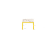 Load image into Gallery viewer, Statuario Maximus Cube Side Table Lemon Yellow