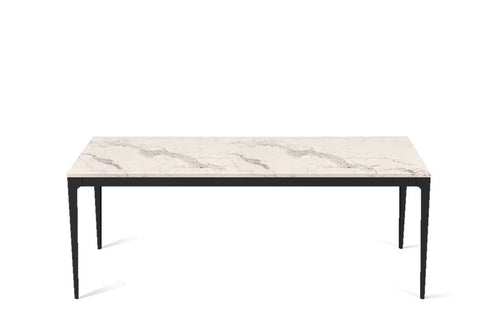 Statuario Maximus Long Dining Table Matte Black