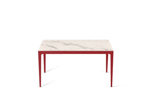 Statuario Maximus Standard Dining Table Flame Red