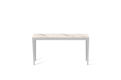 Statuario Maximus Slim Console Table Oyster