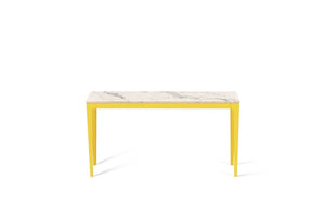 Statuario Maximus Slim Console Table Lemon Yellow