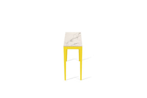 Statuario Maximus Slim Console Table Lemon Yellow