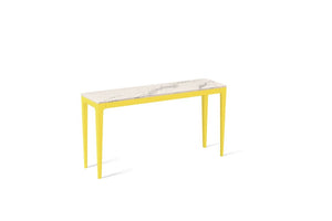 Statuario Maximus Slim Console Table Lemon Yellow