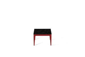 Vanilla Noir Cube Side Table Flame Red
