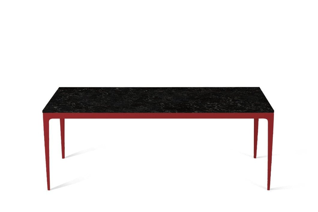 Vanilla Noir Long Dining Table Flame Red