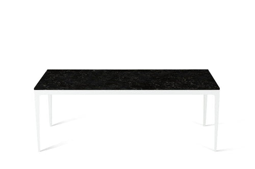 Vanilla Noir Long Dining Table Pearl White