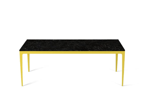 Vanilla Noir Long Dining Table Lemon Yellow