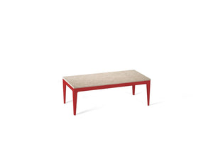 Cosmopolitan White Coffee Table Flame Red