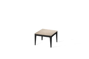 Cosmopolitan White Cube Side Table Matte Black