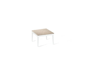Cosmopolitan White Cube Side Table Pearl White