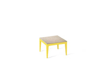 Load image into Gallery viewer, Cosmopolitan White Cube Side Table Lemon Yellow