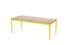 Load image into Gallery viewer, Cosmopolitan White Long Dining Table Lemon Yellow