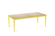 Load image into Gallery viewer, Cosmopolitan White Long Dining Table Lemon Yellow