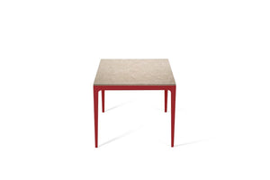 Cosmopolitan White Standard Dining Table Flame Red