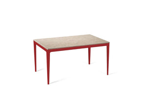 Cosmopolitan White Standard Dining Table Flame Red