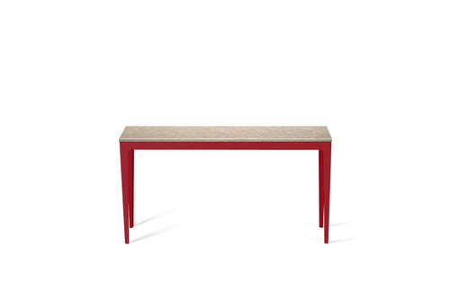 Cosmopolitan White Slim Console Table Flame Red