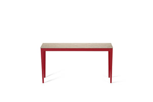 Cosmopolitan White Slim Console Table Flame Red