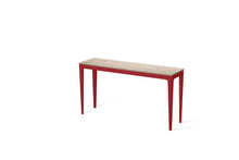 Load image into Gallery viewer, Cosmopolitan White Slim Console Table Flame Red