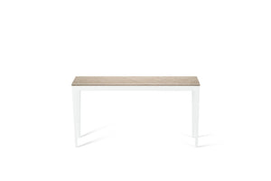 Cosmopolitan White Slim Console Table Pearl White