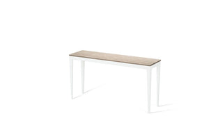 Cosmopolitan White Slim Console Table Pearl White