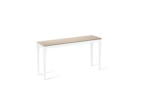 Cosmopolitan White Slim Console Table Pearl White