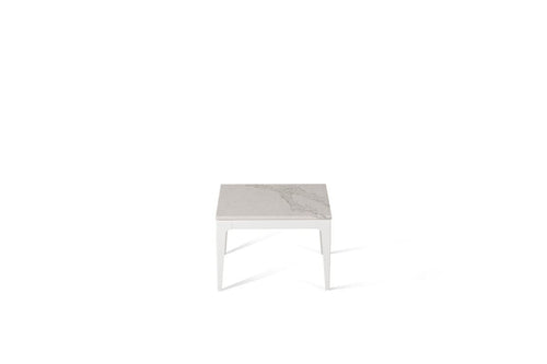 Calacatta Nuvo Cube Side Table Oyster