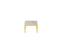 Load image into Gallery viewer, Calacatta Nuvo Cube Side Table Lemon Yellow