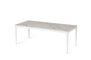 Calacatta Nuvo Long Dining Table Oyster