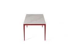 Load image into Gallery viewer, Calacatta Nuvo Long Dining Table Flame Red