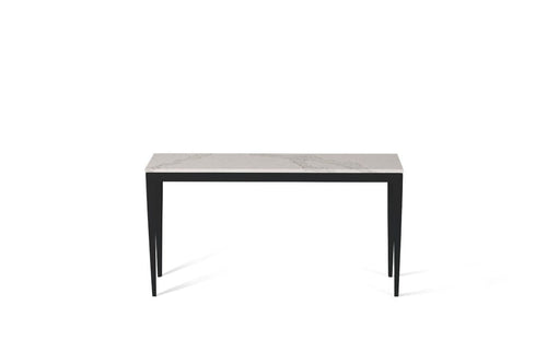 Calacatta Nuvo Slim Console Table Matte Black