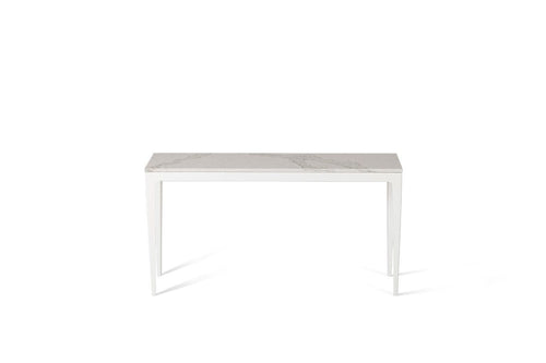 Calacatta Nuvo Slim Console Table Oyster