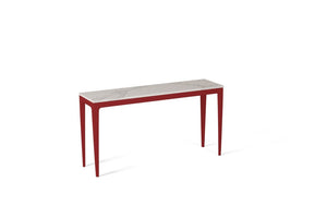 Calacatta Nuvo Slim Console Table Flame Red