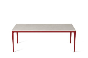 Frosty Carrina Long Dining Table Flame Red
