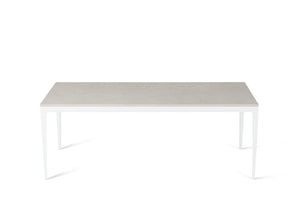 Frosty Carrina Long Dining Table Pearl White