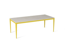Load image into Gallery viewer, Frosty Carrina Long Dining Table Lemon Yellow