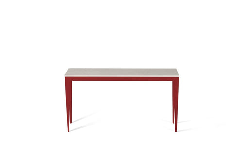 Frosty Carrina Slim Console Table Flame Red
