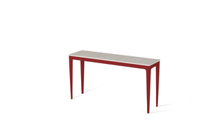 Frosty Carrina Slim Console Table Flame Red