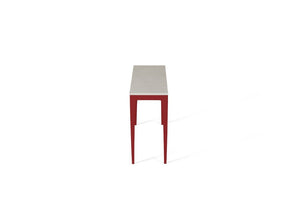 Frosty Carrina Slim Console Table Flame Red