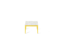 Load image into Gallery viewer, White Attica Cube Side Table Lemon Yellow